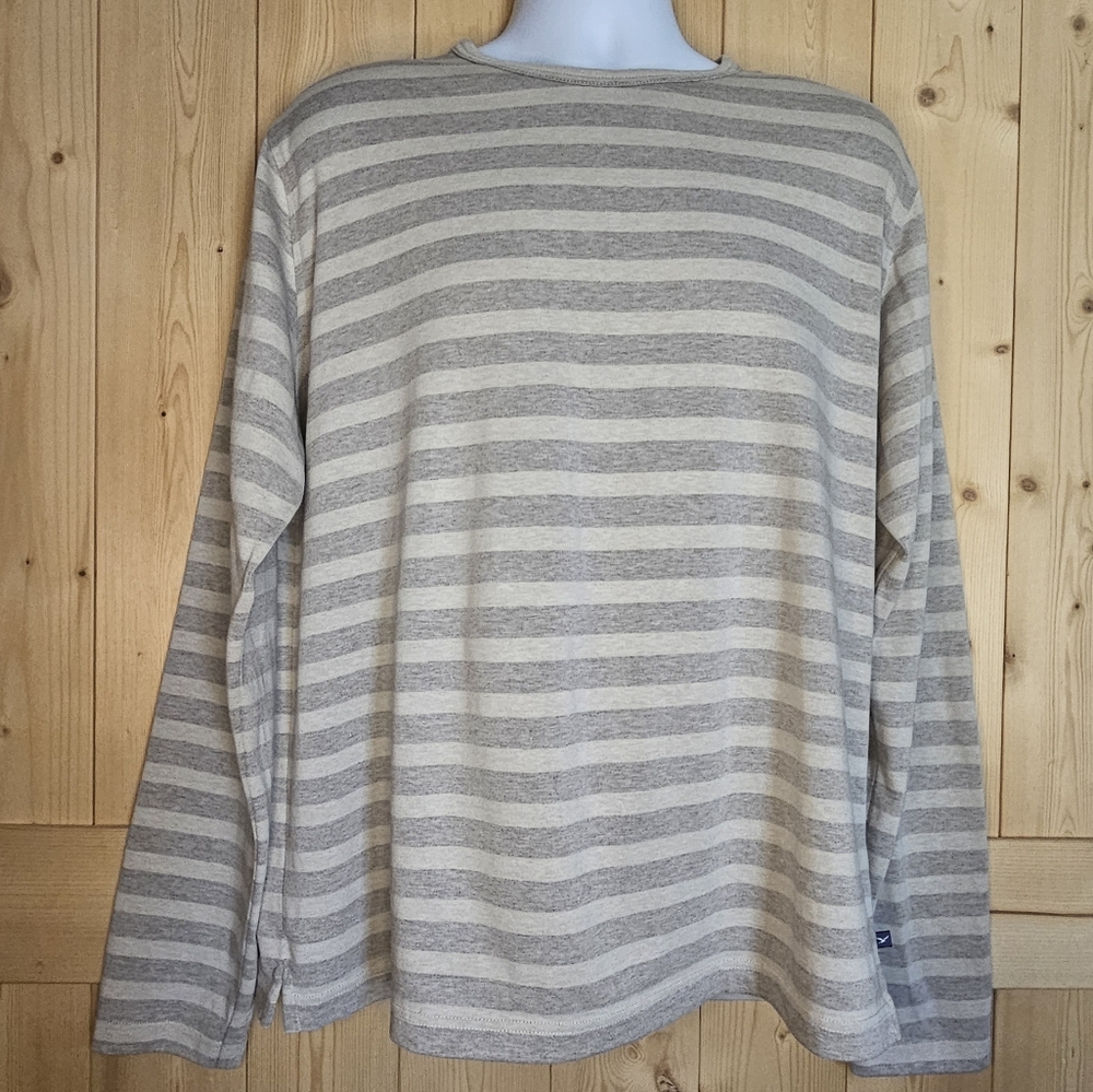 XXL Faconnable Gray Striped Men's Shirt